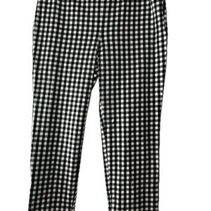 Talbots Pants Size 10 - Black White - Checkered Gingham
